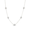 Thumbnail Image 1 of Cultured Pearl Station Necklace 14K Yellow Gold 18&quot;