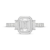 Thumbnail Image 3 of Neil Lane Artistry Emerald-Cut Lab-Grown Diamond Bezel-Set Engagement Ring 2-1/4 ct tw 14K White Gold