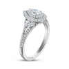 Thumbnail Image 2 of Pear-Shaped Diamond Double Halo Engagement Ring 7/8 ct tw 14K White Gold