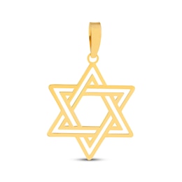 Star of David Charm 14K Yellow Gold