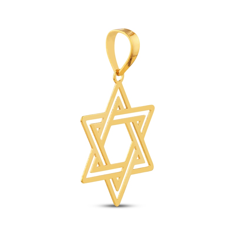 Main Image 2 of Star of David Charm 14K Yellow Gold