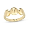 Thumbnail Image 1 of Three Disc Ring 18K Yellow Gold-Plated Sterling Silver