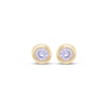 Thumbnail Image 2 of Children's Round-Cut Amethyst Stud Earrings 14K Yellow Gold