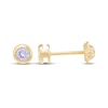 Thumbnail Image 3 of Children's Round-Cut Amethyst Stud Earrings 14K Yellow Gold