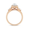 Thumbnail Image 2 of Emerald-Cut Diamond Double Frame Engagement Ring 1 ct tw 14K Two-Tone Gold