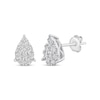 Thumbnail Image 1 of Diamond Teardrop Stud Earrings 1/2 ct tw 10K White Gold