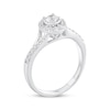 Thumbnail Image 1 of Round-Cut Diamond Oval-Halo Engagement Ring 3/8 ct tw 10K White Gold