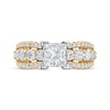 Thumbnail Image 3 of Princess-Cut Diamond Engagement Ring 2 ct tw 14K Two-Tone Gold