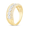 Thumbnail Image 2 of Diamond Seven-Stone Curved Anniversary Ring 1/2 ct tw 10K Yellow Gold