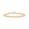 Thumbnail Image 1 of Lab-Grown Diamonds by KAY Tennis Bracelet 3 ct tw 14K Yellow Gold 7&quot;