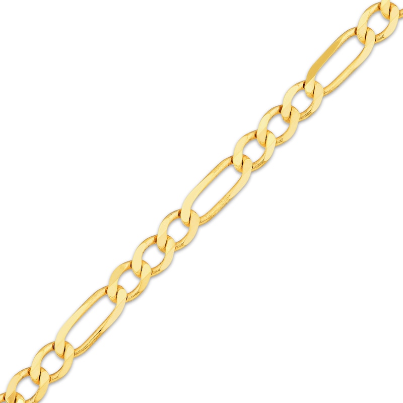 Main Image 2 of Solid Figaro Chain Necklace 5.2mm 14K Yellow Gold 20&quot;