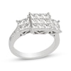 Thumbnail Image 1 of Princess-Cut Multi-Diamond Engagement Ring 2 ct tw 14K White Gold