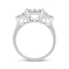 Thumbnail Image 3 of Princess-Cut Multi-Diamond Engagement Ring 2 ct tw 14K White Gold