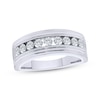 Thumbnail Image 1 of Men's Diamond Channel Fashion Ring 1 ct tw 10K White Gold