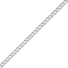 Thumbnail Image 1 of Solid Diamond-Cut Square Curb Chain Necklace 3.5mm Sterling Silver 20&quot;