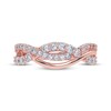 Thumbnail Image 3 of Diamond Wave Crossover Ring 1/2 ct tw 14K Rose Gold