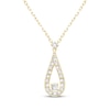 Thumbnail Image 1 of Lab-Grown Diamonds by KAY Teardrop Necklace 1/2 ct tw 14K Yellow Gold 18&quot;