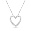 Thumbnail Image 1 of Lab-Grown Diamonds by KAY Heart Outline Necklace 1/2 ct tw 14K White Gold 18&quot;