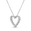 Thumbnail Image 2 of Lab-Grown Diamonds by KAY Heart Outline Necklace 1/2 ct tw 14K White Gold 18&quot;