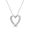 Thumbnail Image 3 of Lab-Grown Diamonds by KAY Heart Outline Necklace 1/2 ct tw 14K White Gold 18&quot;