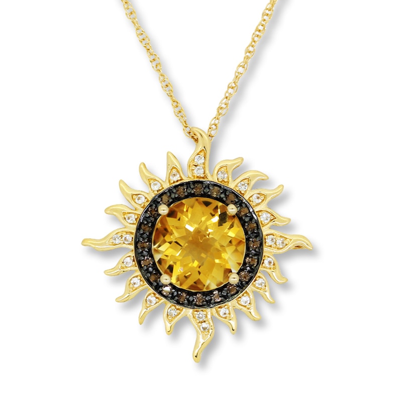 Custom Sun Pendant with Initial on Chain - Sterling Silver Necklace Gold