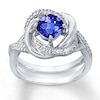 Thumbnail Image 0 of Tanzanite Ring Diamond Accents Sterling Silver