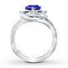 Thumbnail Image 1 of Tanzanite Ring Diamond Accents Sterling Silver