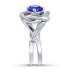 Thumbnail Image 2 of Tanzanite Ring Diamond Accents Sterling Silver