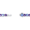 Thumbnail Image 3 of Tanzanite and Amethyst Bracelet Sterling Silver