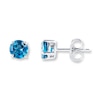 Thumbnail Image 0 of Blue Topaz Stud Earrings 14K White Gold