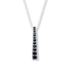 Thumbnail Image 1 of Black Onyx Necklace Sterling Silver