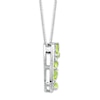 Thumbnail Image 3 of Tree Necklace Peridot 1/20 ct tw Diamonds Sterling Silver