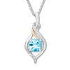 Thumbnail Image 1 of Blue Topaz & Diamond Gift Set
