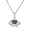 Thumbnail Image 0 of Crown Necklace Amethysts/Diamonds Sterling Silver