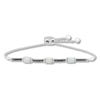 Thumbnail Image 1 of Lab-Created Opal Bolo Bracelet 1/10 ct tw Diamonds Sterling Silver