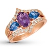 Thumbnail Image 1 of Le Vian Amethyst & Sapphire Ring 1/2 ct tw Diamonds 14K Strawberry Gold