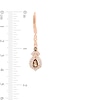 Thumbnail Image 2 of Le Vian Chocolate Quartz Earrings 5/8 ct tw Diamonds 14K Strawberry Gold