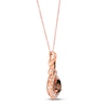 Thumbnail Image 2 of Le Vian Chocolate Quartz Necklace 1/2 ct tw Diamonds 14K Strawberry Gold