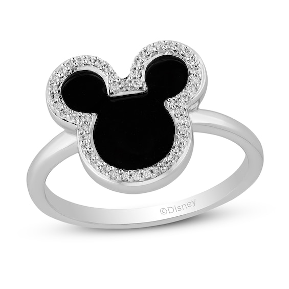 Buy Disney Treasures Mickey & Minnie Mouse Diamond Ring 1/4 ct tw