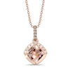 Thumbnail Image 1 of Le Vian Morganite Necklace 1/10 ct tw Diamonds 14K Strawberry Gold