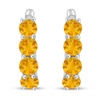 Thumbnail Image 0 of Citrine Hoop Earrings Sterling Silver