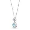 Thumbnail Image 3 of Sky Blue Topaz & White Lab-Created Sapphire Boxed Set Sterling Silver