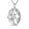 Thumbnail Image 2 of Multi-Stone Tree of Life Necklace Sterling Silver 18"