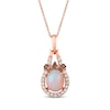 Thumbnail Image 1 of Le Vian Opal Necklace 5/8 ct tw Diamonds 14K Strawberry Gold 18&quot;