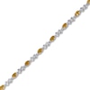 Thumbnail Image 2 of Citrine & White Topaz Bracelet Sterling Silver 7.5&quot;