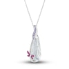 Thumbnail Image 1 of Crystal Necklace Sterling SIlver 18&quot;