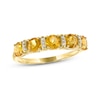 Thumbnail Image 0 of Citrine & Diamond Ring 10K Yellow Gold