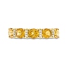 Thumbnail Image 2 of Citrine & Diamond Ring 10K Yellow Gold