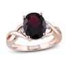 Thumbnail Image 0 of Garnet & Diamond Ring 10K Rose Gold