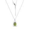 Thumbnail Image 2 of Peridot & White Lab-Created Sapphire Boxed Set Sterling Silver - Size 7